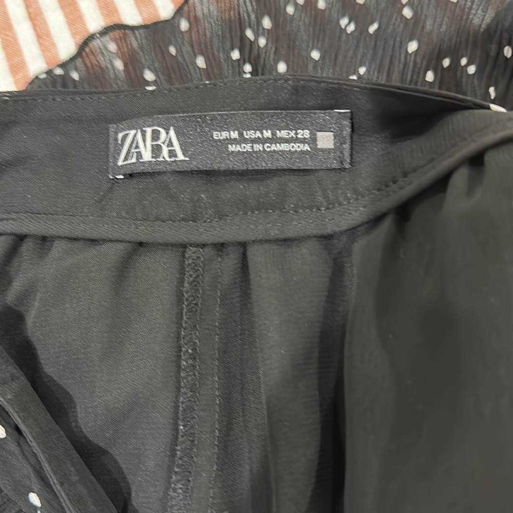Zara Black and White Polka Dot Skort - Picture 14 of 15